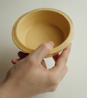 Ceramic Small Yellow Dog Bowl - image