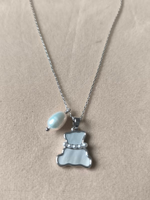 MOP BEAR NECKLACE - image
