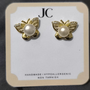 FRESHWATER pearl Earrings A002 - image