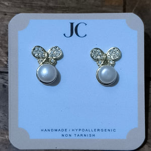 FRESHWATER Pearl  Earrings A013 - image