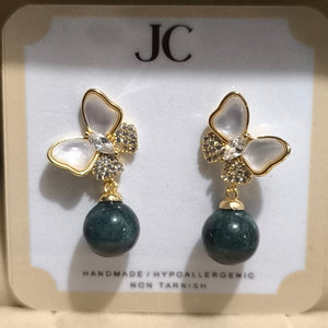 Jade earrings 1005 - image