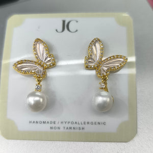 DAINTY BUTTERFLY EARRINGS - image