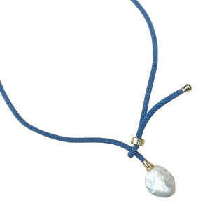 BAROQUE pearl Blue jeans necklace 14 - image