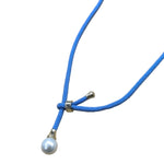 Freshwater Pearl Round Necklace blue 14 - Blue