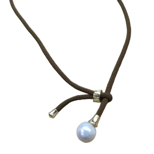 Freshwater Pearl Round Necklace brown 11 - image