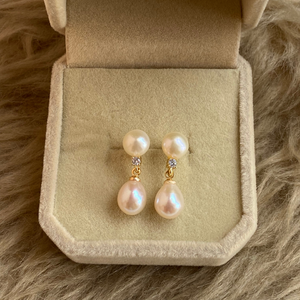 Hannah Freshwater Pearl Dangling Earrings - image