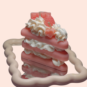Strawberry Cake Candle - image