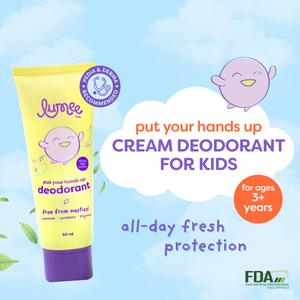Lumee Kids Put Your Hands Up Cream Deodorant for Kids 3 to 12 years old Aluminum-Free, Paraben-Free Fragrance-Free - image