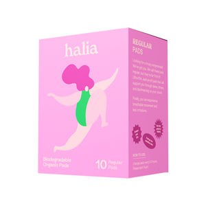 Halia Regular 1-Pack - Biodegradable - 10pcs/pack - Ultra-Thin with Wings - Unscented - image