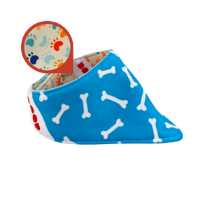 Reversible Pet Bandana - Bone and Paws - image