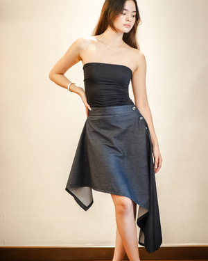 Asymmetrical One Side Skirt - image