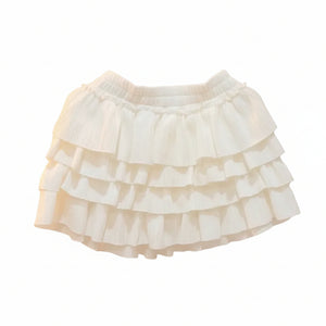 mini skirt white - image
