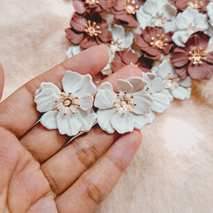 Elegant Floral Stud Earrings - image