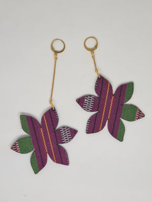 WOVEN EARRINGS - Garden Bloom - image