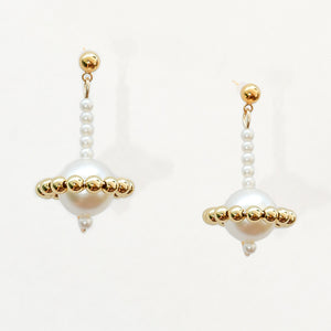 Chunky Saturn Earrings - image