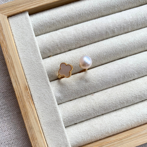 Clover Freshwater Pearl Ring - image