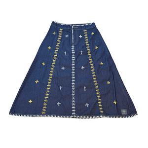 Habili Reworked Skirt - Sunflower (L) - image
