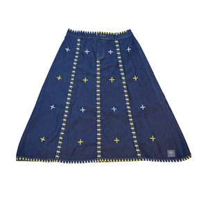Habili Reworked Skirt - Marigold (XL) - image
