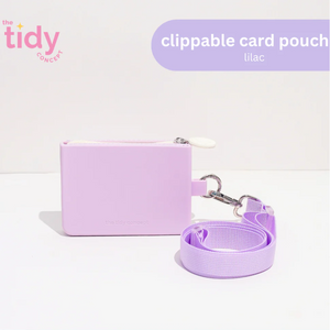 The Tidy Concept Clippable Card Pouch - Silicone Bag with Zipper and Adjustable Nylon Strap - image