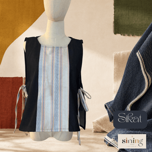 Habili Raw Denim Bib Vest - SIKAT - image