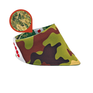 Reversible Pet Bandana - Camouflage and Trees - image