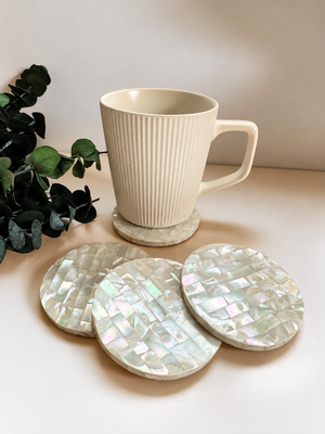 MOSAIC SHELL COASTER - image