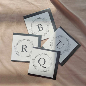 Letter Square Folded Card - image