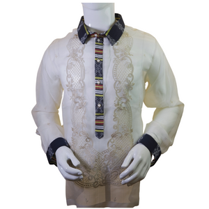 Hand-embroidered barong - image