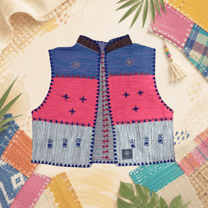 Habili Patchwork Vest - Scramble - image