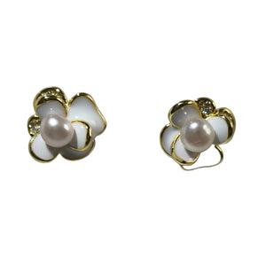 42 FRESHWATER PEARL EARRINGS - image