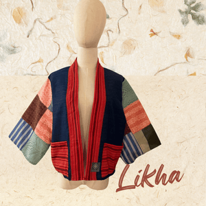 Handwoven Patchwork Blazer - LIKHA - image