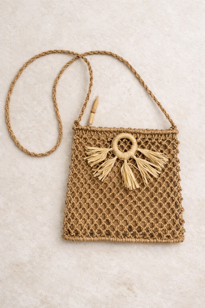 Abaca slim sling bag - image