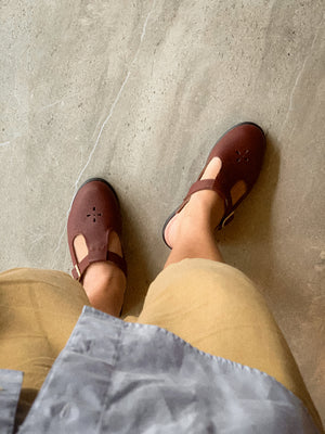 Antonette Mules in Burgundy - image