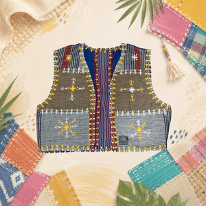 Habili Patchwork Vest - Simoy - image