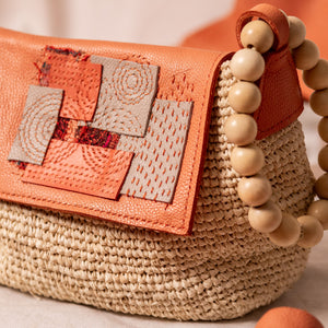 Pinatagpi Raffia Bag - image