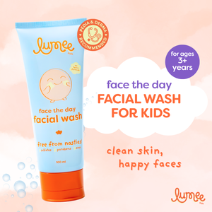 Lumee Kids Face the Day Cleansing Facial Wash for Ages 3 to 12 Years - Sulfate-Free, Paraben-Free, Soap-Free with Allantoin, Aloe Vera Extract, Virgin Coconut Oil, Witch Hazel Extract - 100mL - image