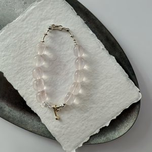 Rose Quartz Jelly Bracelet - image