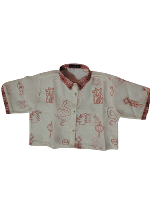 CNY 2025 Prosperity Cropped Barong - image