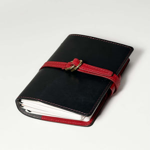 Mini A6 Bi-Fold in 'Red x Black' - image