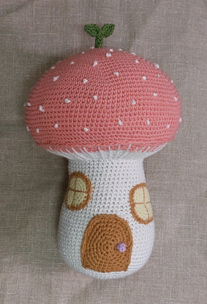 Mushroom House Amigurumi Plushie - image