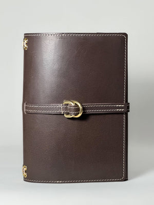 Classic A5 Tri-fold in 'Dark Brown' - image