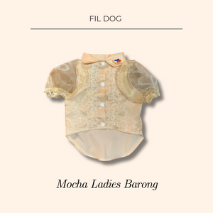 Mocha Ladies Pet Barong by Fil Dog - image