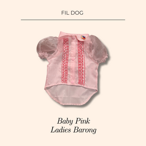 Baby Pink Ladies Pet Barong by Fil Dog - image