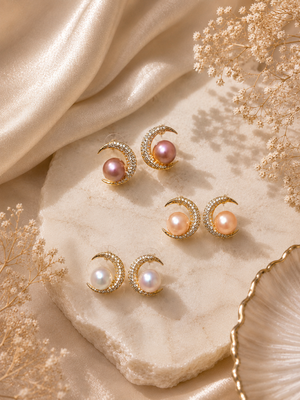 HQ Freshwater Pearl Dangling Earrings - image