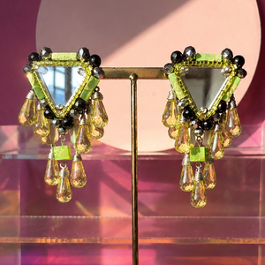 Mirror Mirror Earrings in Posion Ivy - image