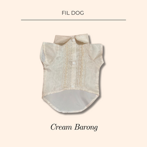 Cream Pet Barong by Fil Dog - image