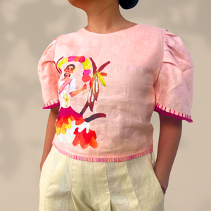 Bulaklakan Kimona Blouse - image