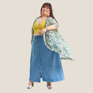 Santan Flowy Kimono - image