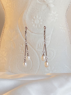 TAHANI Freshwater Pearl Dangling Earrings - image