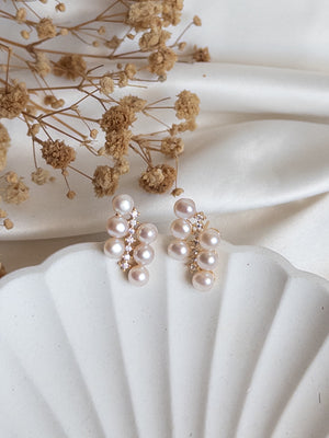 HAFSA Freshwater Pearl Earrings - image